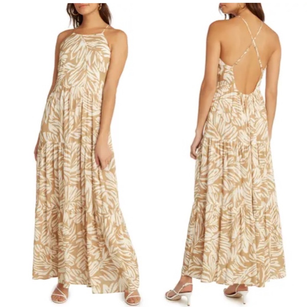 Willow Mykonos Sleeveless Low Back Maxi Dress